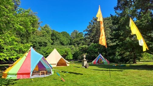 Summer of Play colourful Tents Mount Stewart